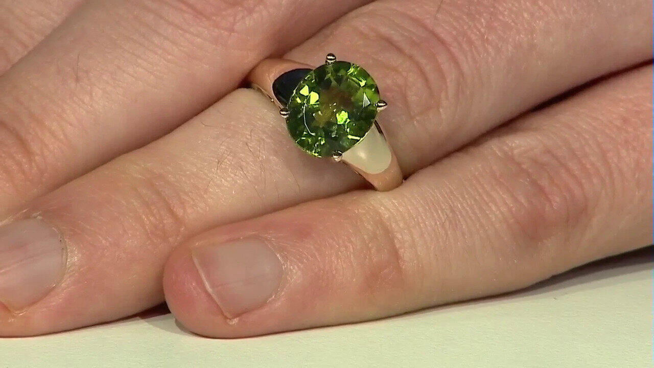 Video 14K Dashihe Peridot Gold Ring (CIRARI)