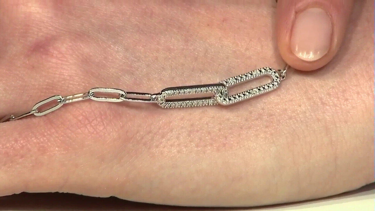 Video Bracelet en argent et Diamant I3 (I)