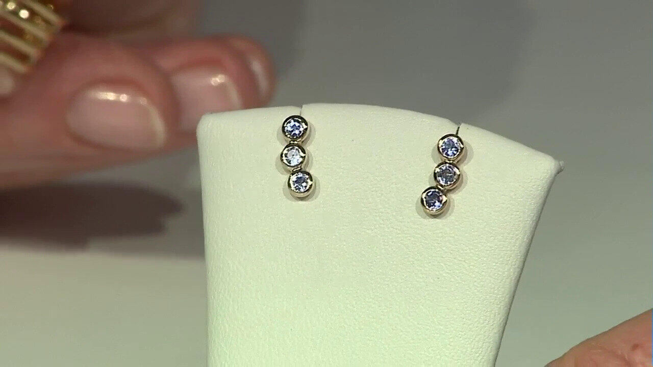 Video Blauer I3 Brillant-Silberring