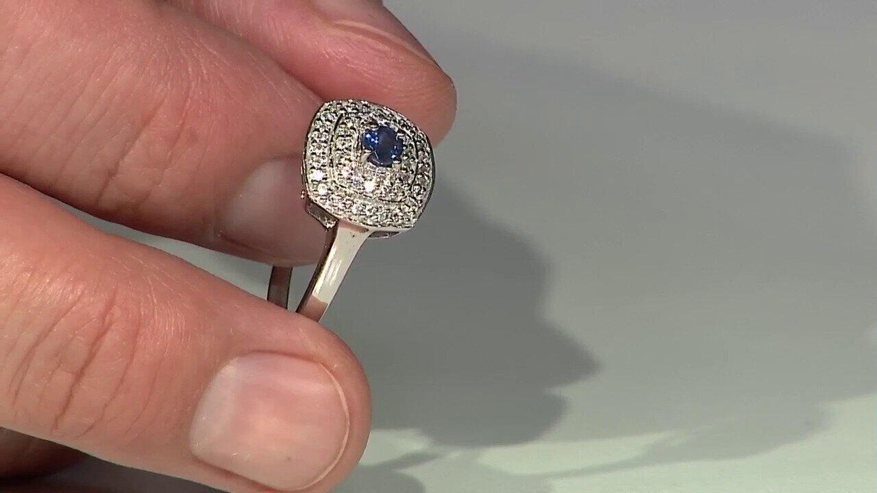 Video Anillo en plata con Zafiro de Kanchanaburi