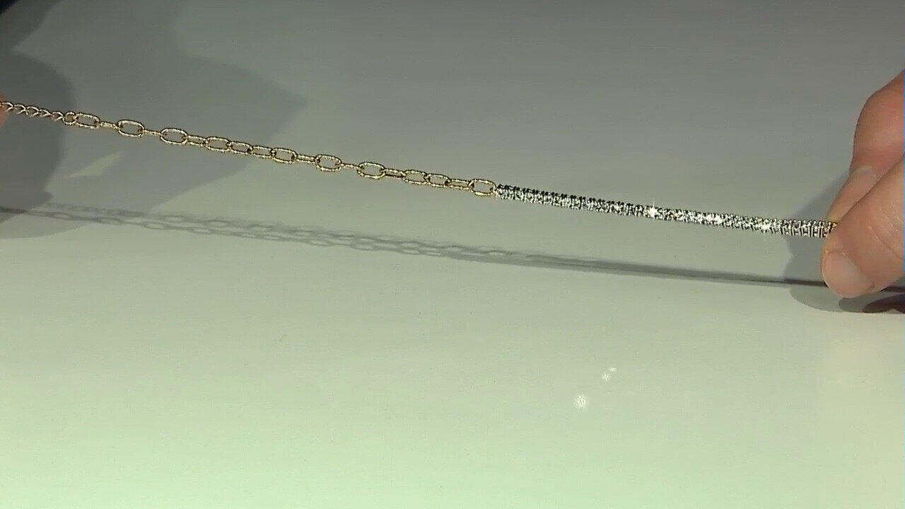 Video White Topaz Silver Bracelet