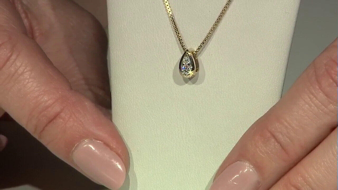 Video 9K SI1 (G) Diamond Gold Pendant (Annette)