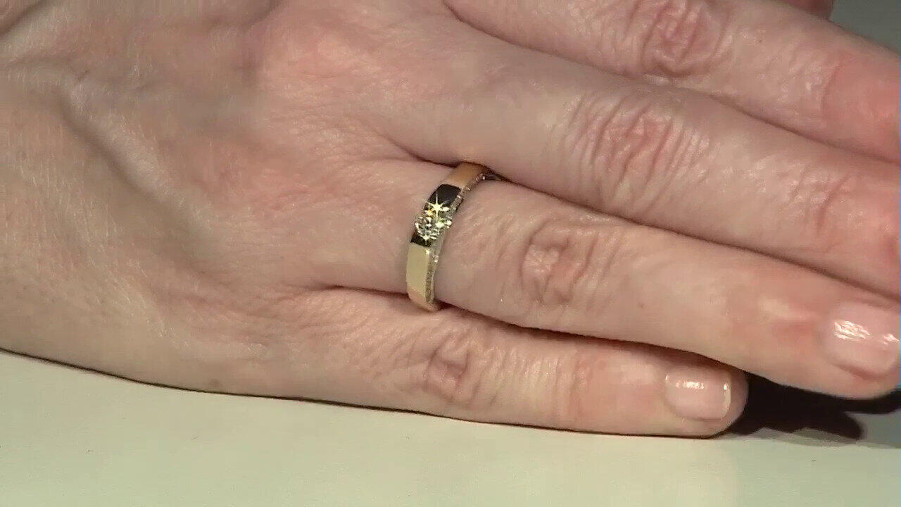 Video 9K SI1 (G) Diamond Gold Ring (Annette)