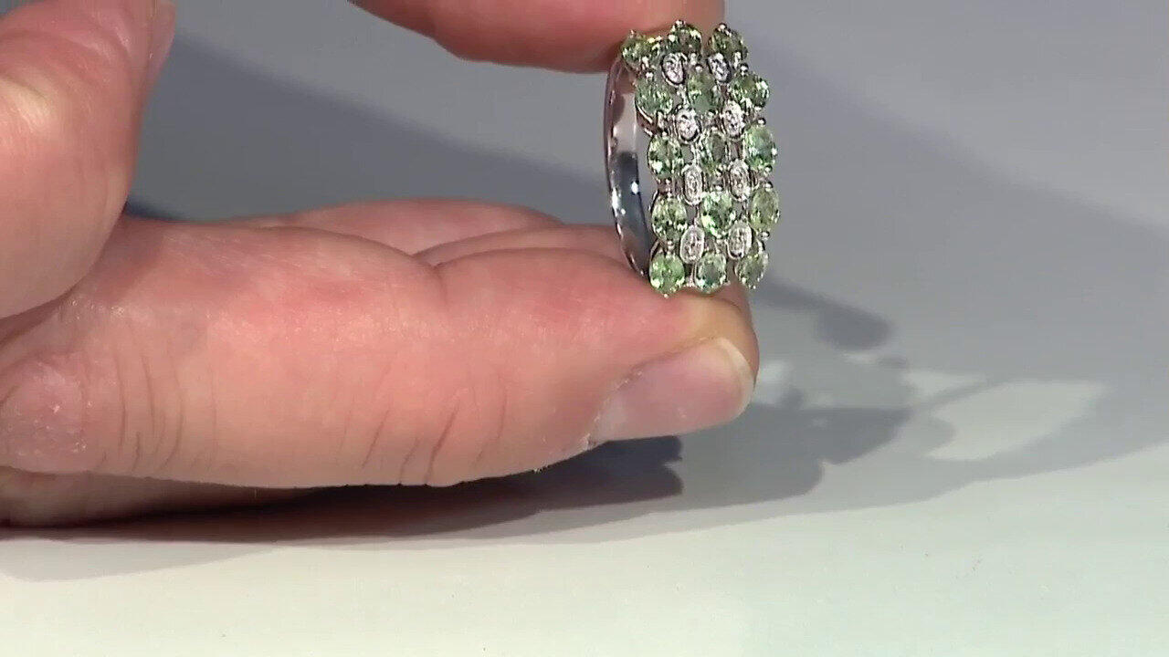 Video Paraiba Tourmaline Silver Ring