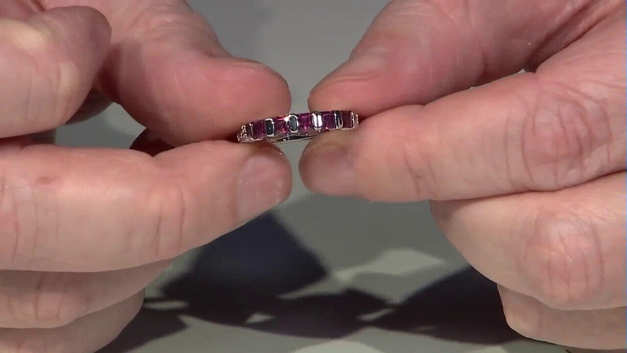 Video Rhodolite Silver Ring