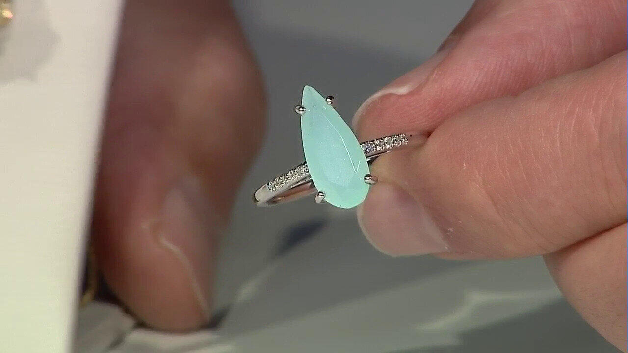Video Pendentif en or et Opale Paraïba (AMAYANI)
