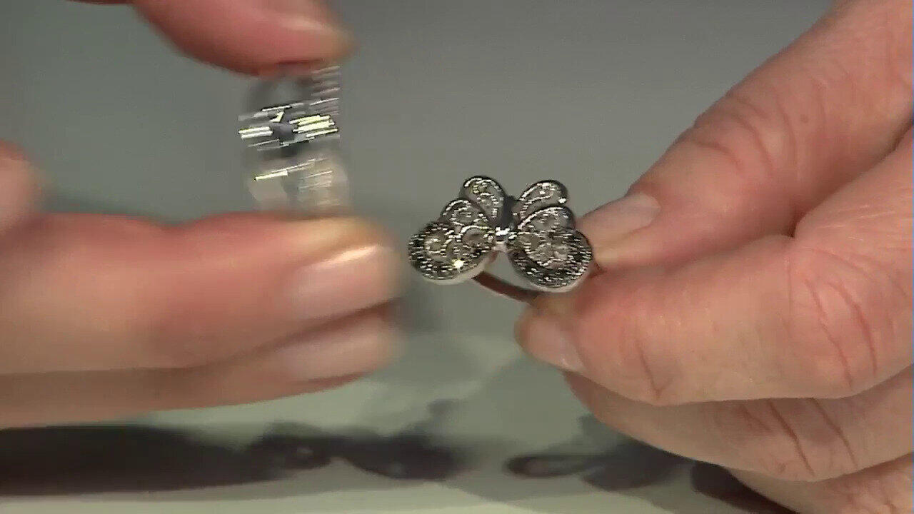 Video Schwarzer Onyx-Silberring