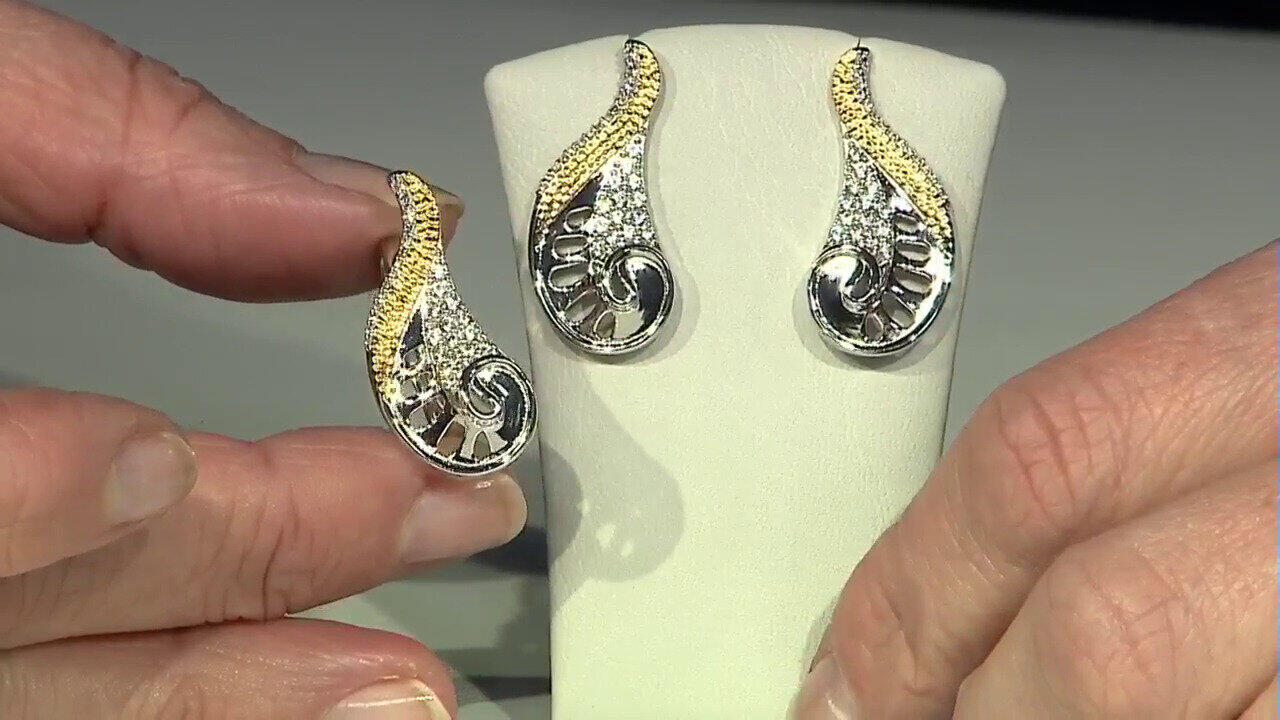 Video Zircon Silver Earrings (MONOSONO COLLECTION)