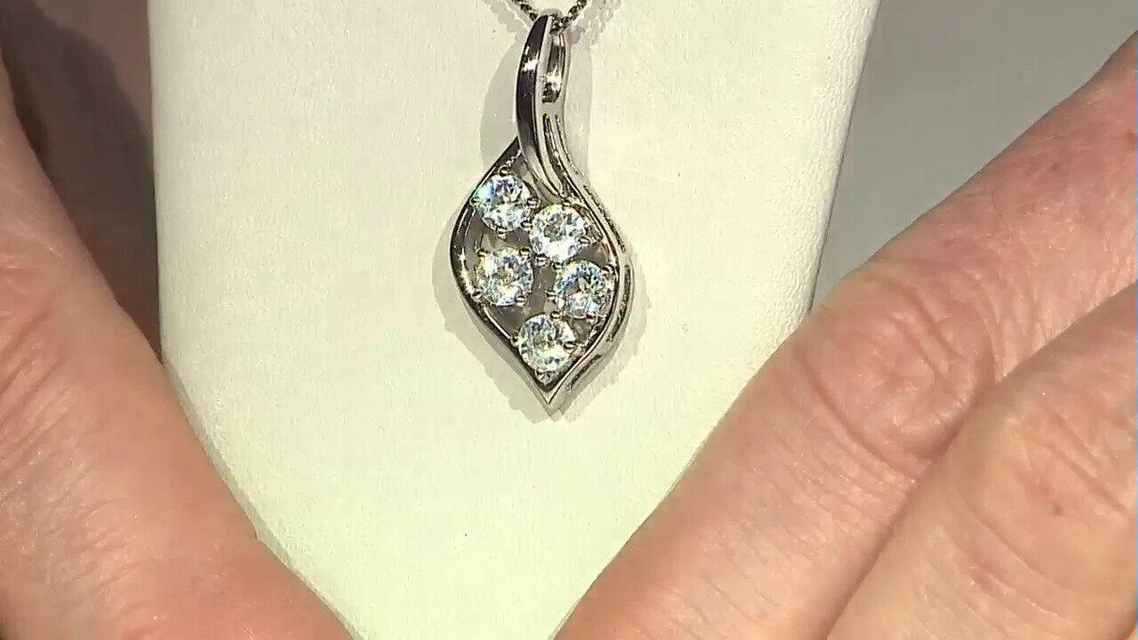 Video Zircon Silver Pendant