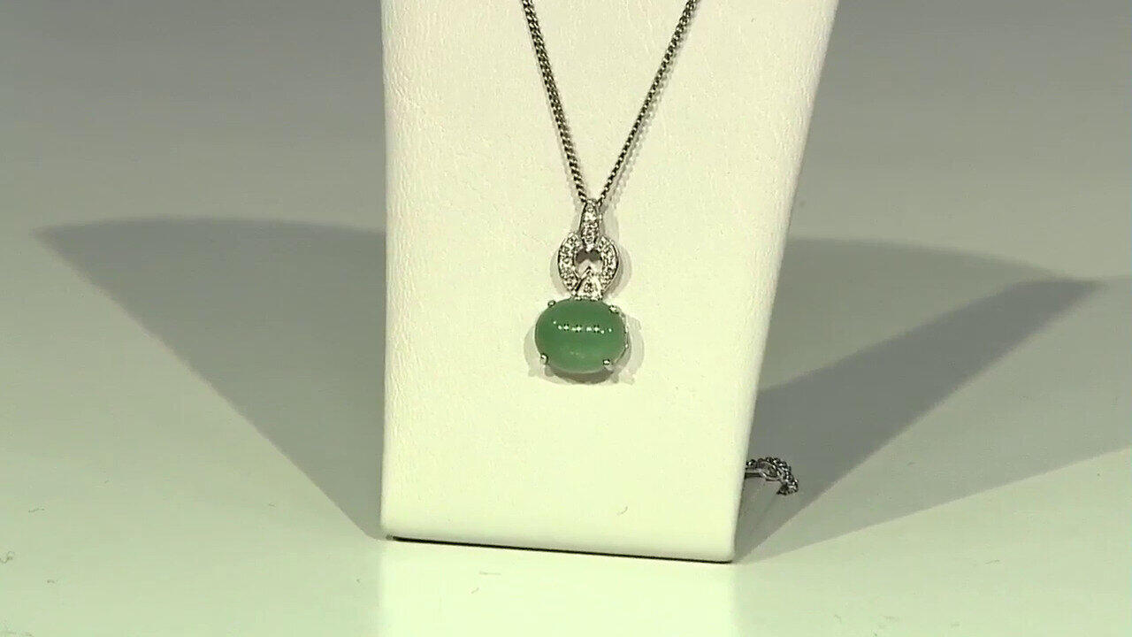 Video Imperial Chrysoprase Silver Pendant