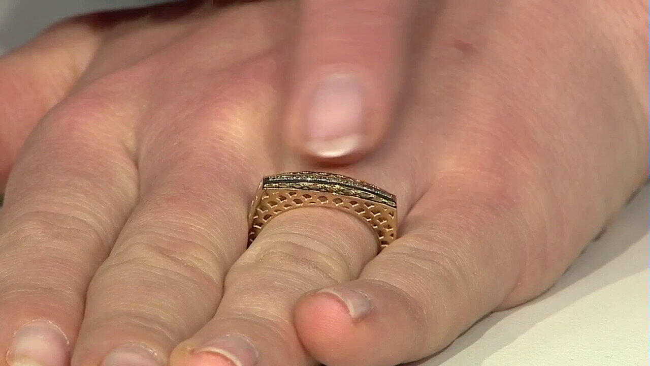 Video 9K I2 (J) Diamond Gold Ring (Ornaments by de Melo)