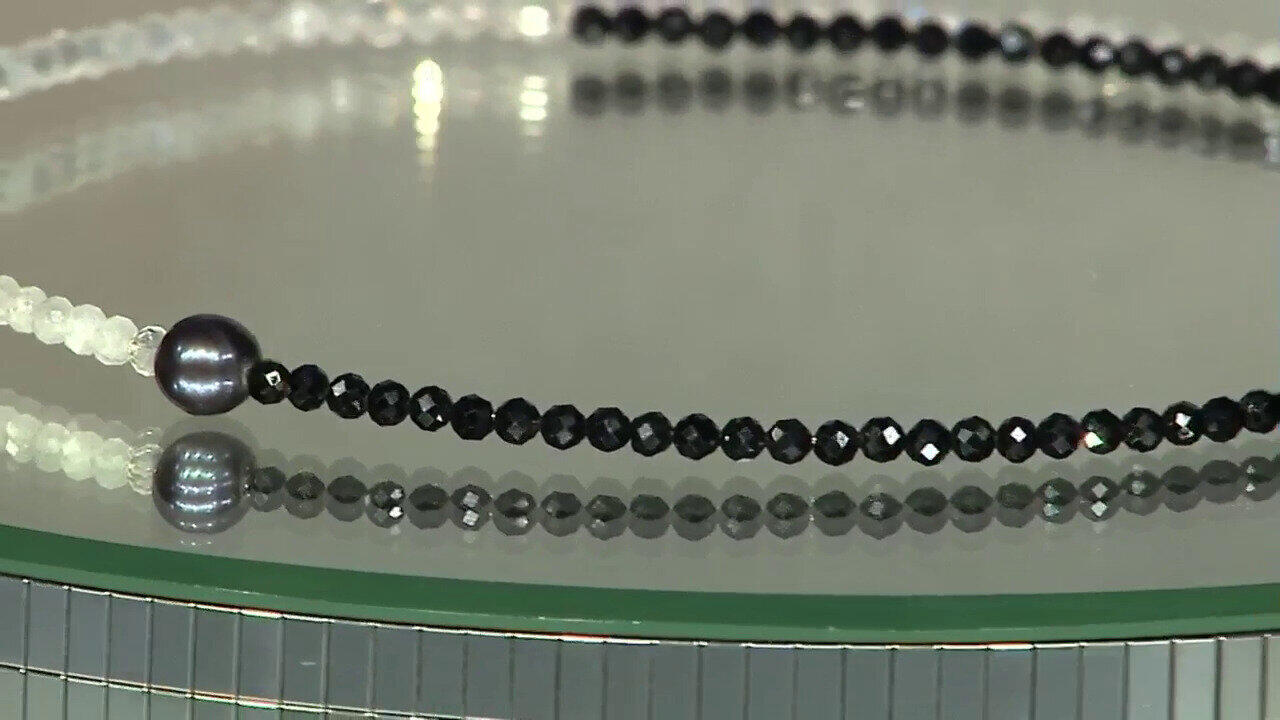 Video Black Spinel Steel Choker (Riya)