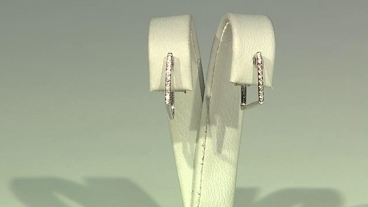 Video Boucles d'oreilles en argent et Zircon