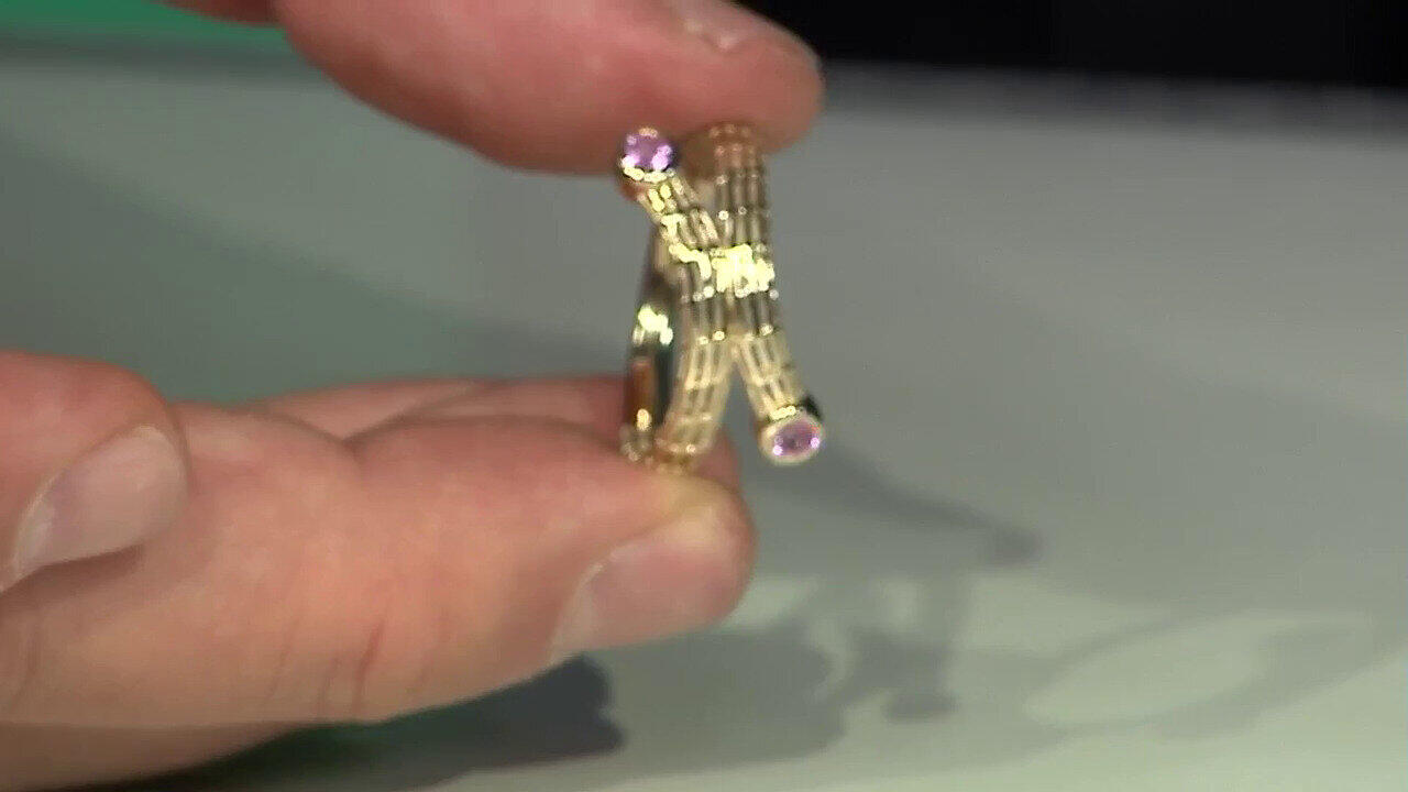 Video 9K Pink Sapphire Gold Ring (Ornaments by de Melo)