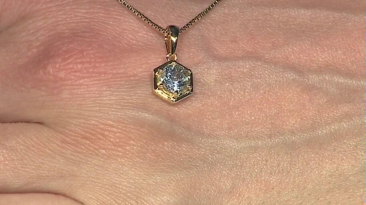 Video Brazilian Aquamarine Silver Pendant