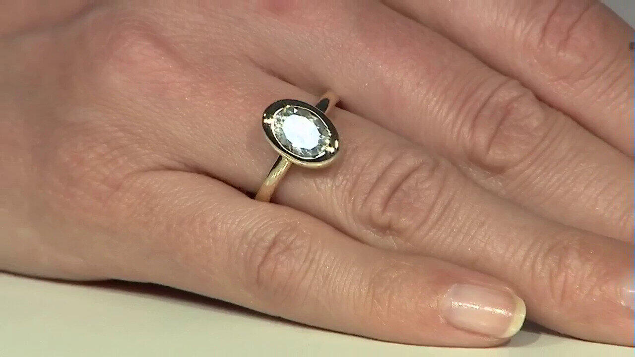 Video 9K Brazilian Aquamarine Gold Ring