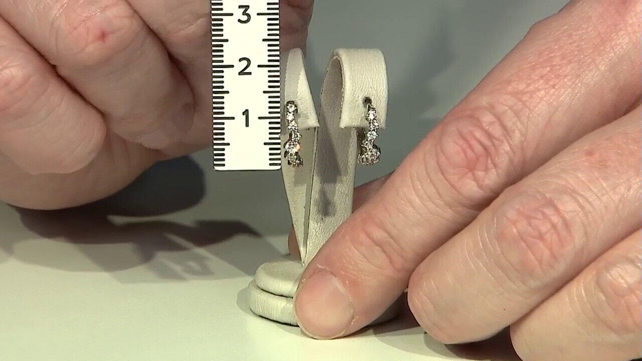 Video Pendientes en plata con Zircón
