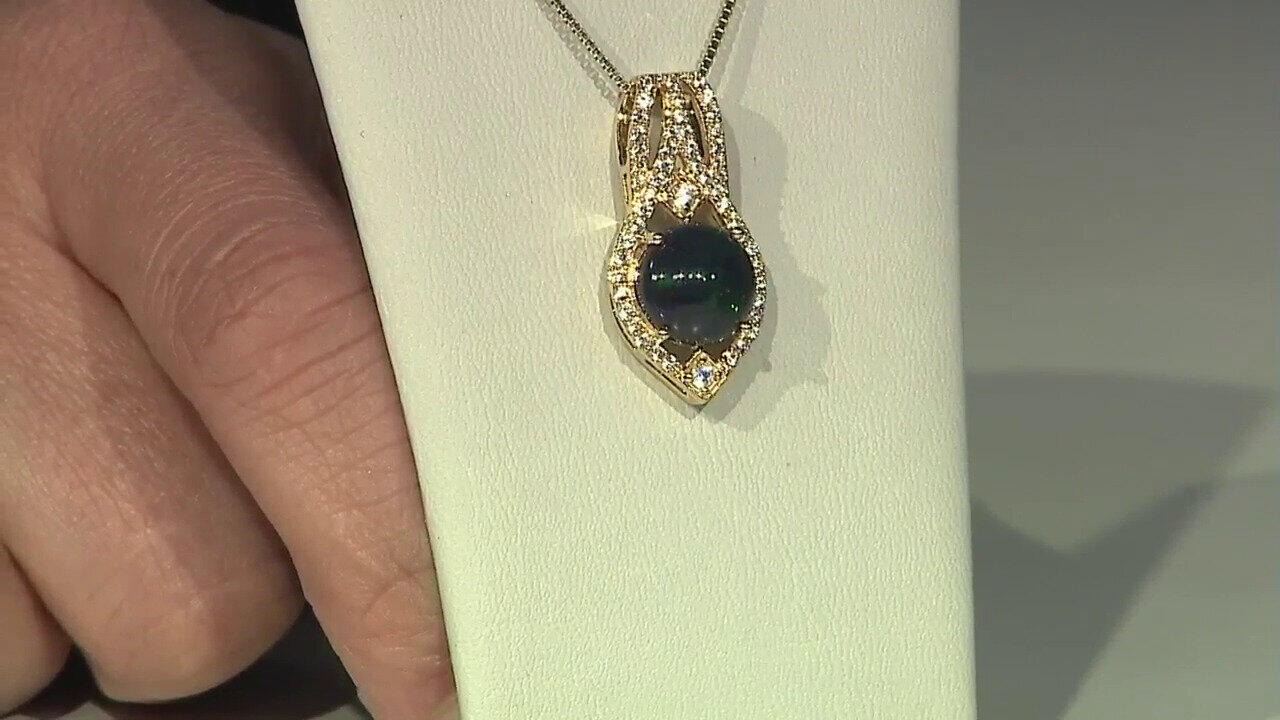 Video Mezezo Opal Silver Pendant (Adela Silber)