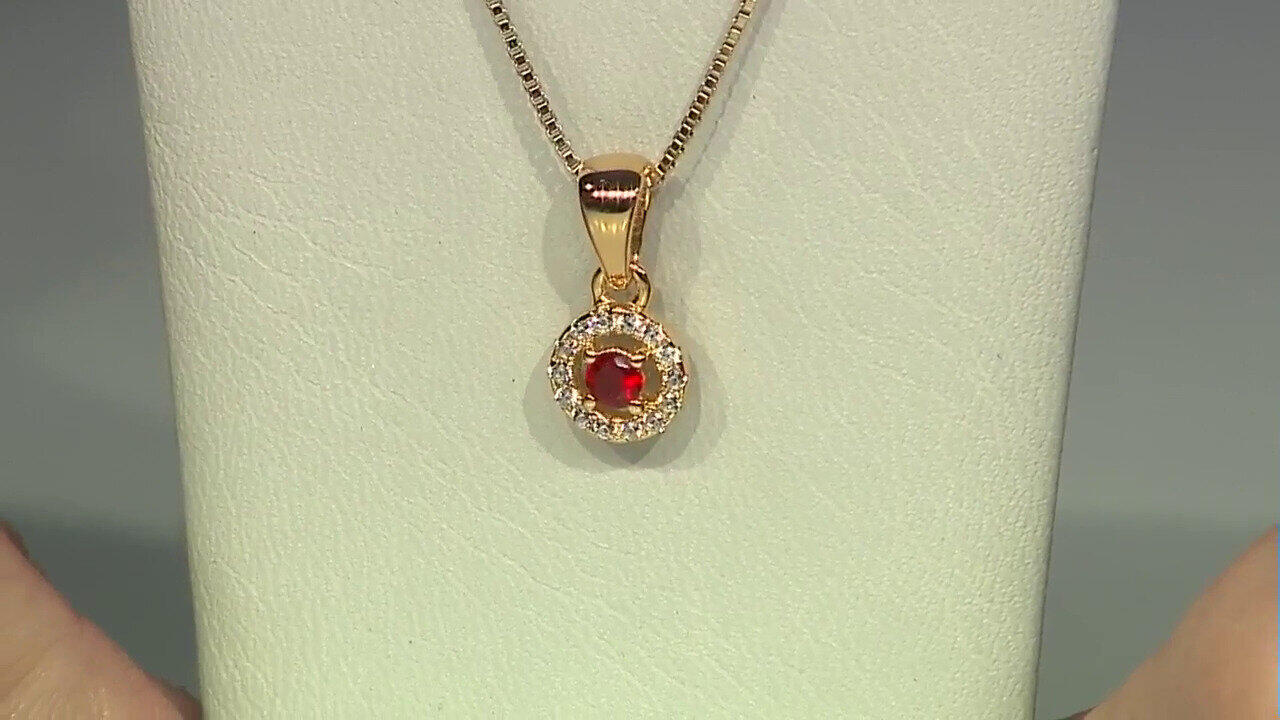 Video Tanzanian Ruby Silver Pendant (Adela Silber)