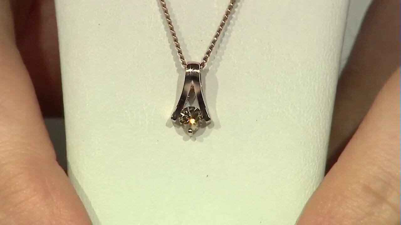 Video Pendentif en or et Diamant rose de France VS1 d'Argyle (Annette)