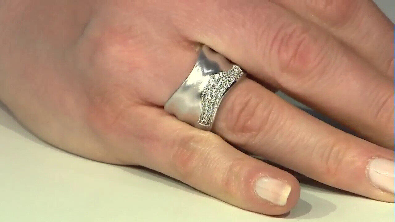 Video Bague en argent et Zircon (de Melo)