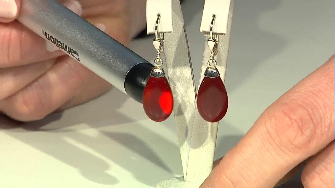 Video Carnelian Silver Earrings (CUSTODANA)