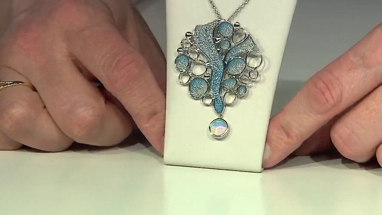 Video Welo Opal Silver Necklace (Adela Silber)