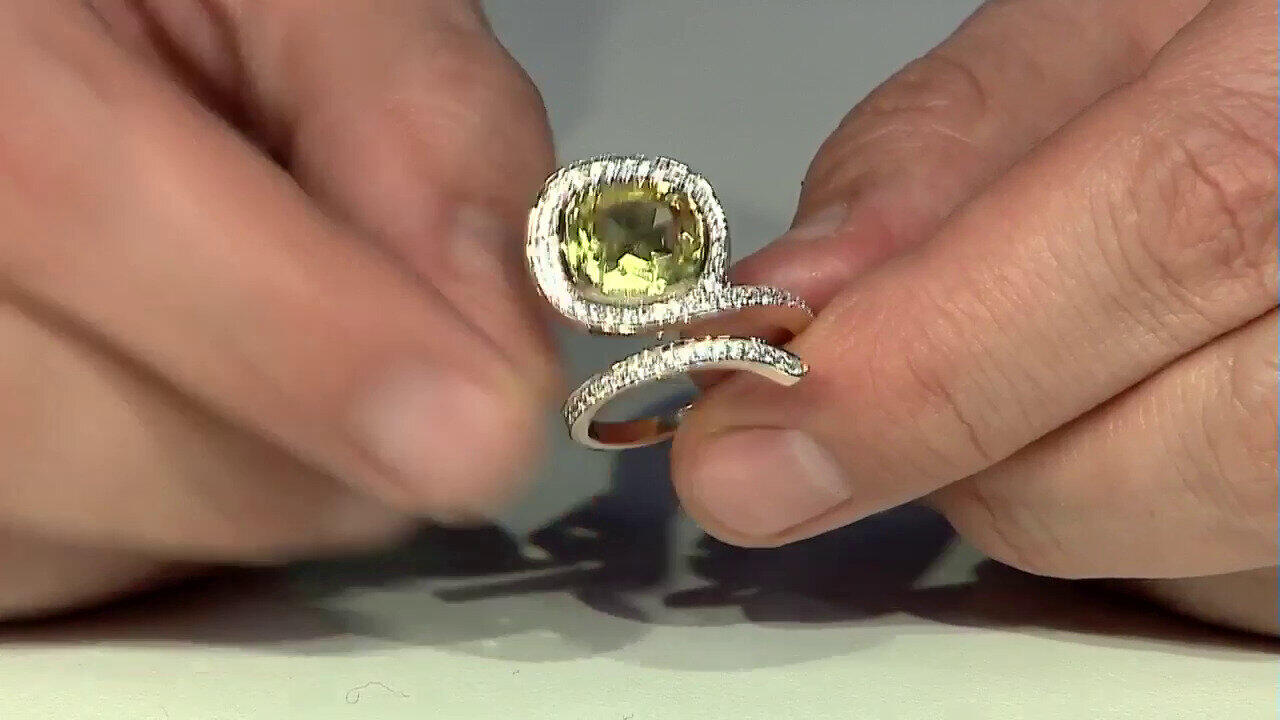 Video Bague en or et Quartz de l'Ouro Verde (SUHANA)