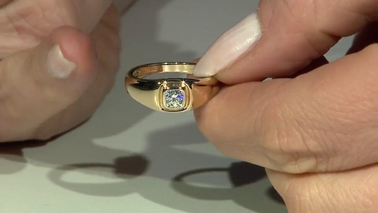 Video Anello in oro con Diamante IF (D) (Annette)