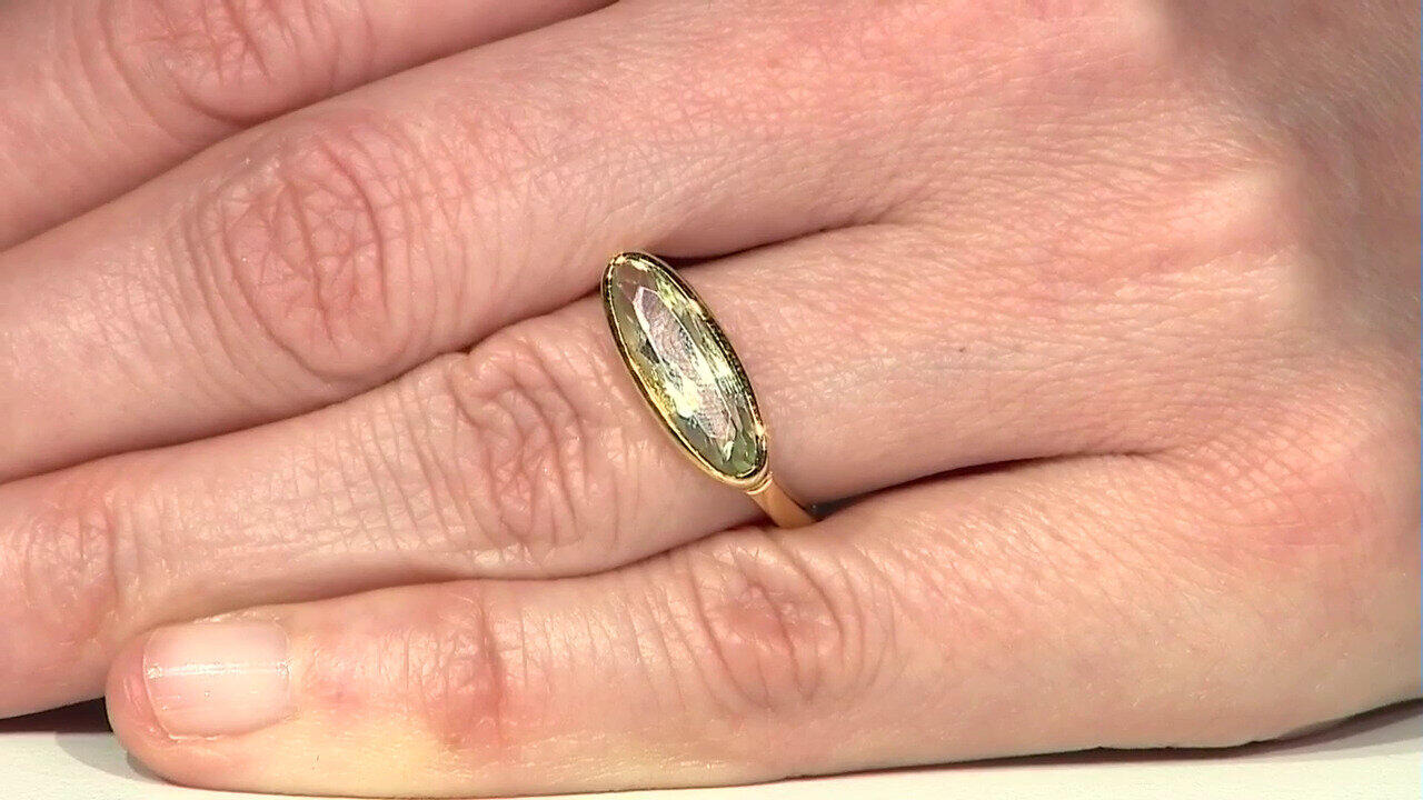 Video Bague en argent et Améthyste verte
