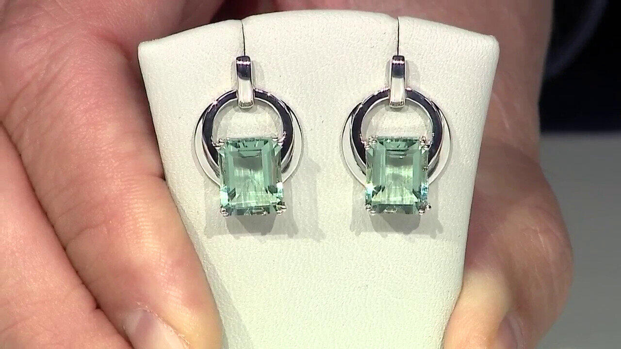 Video Braldu Fluorite Silver Earrings (Pallanova)