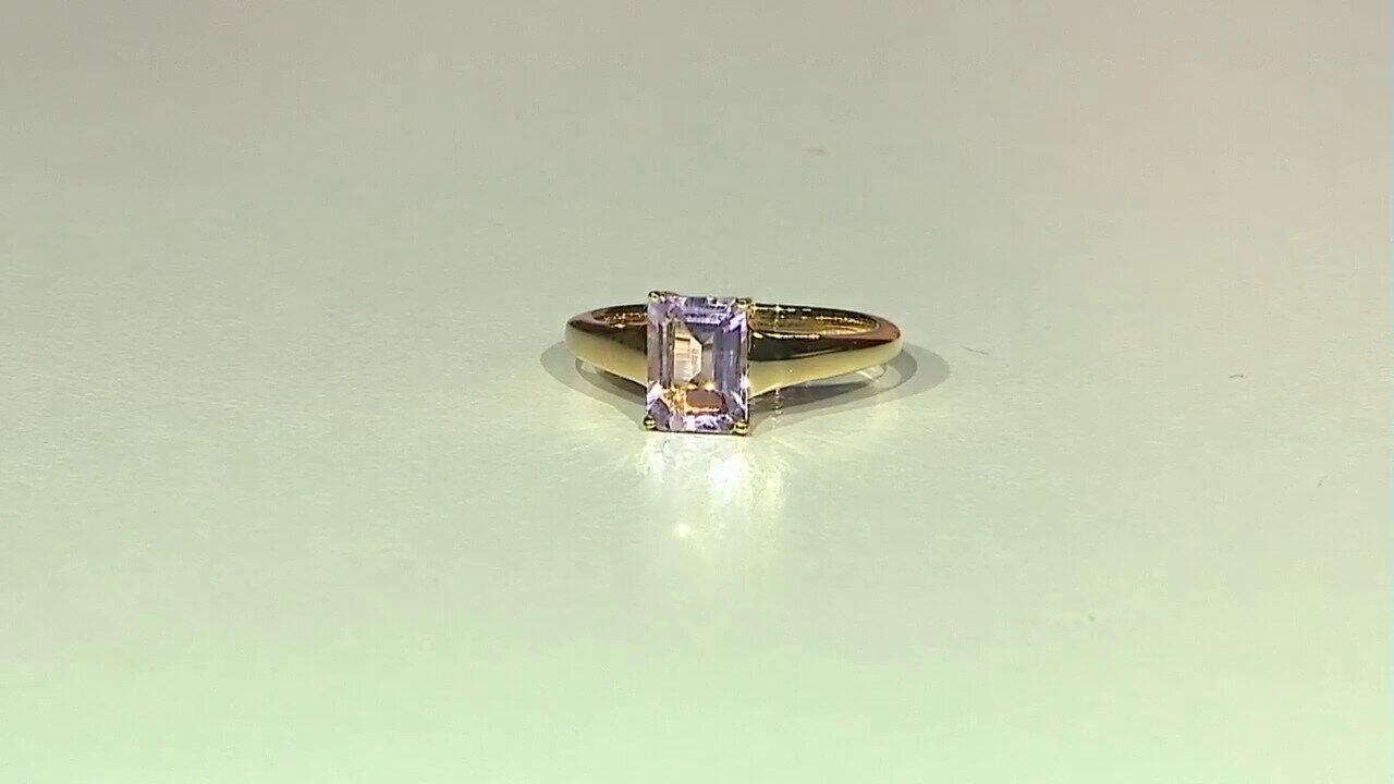 Video Anillo en plata con Amatista Rosa de Francia