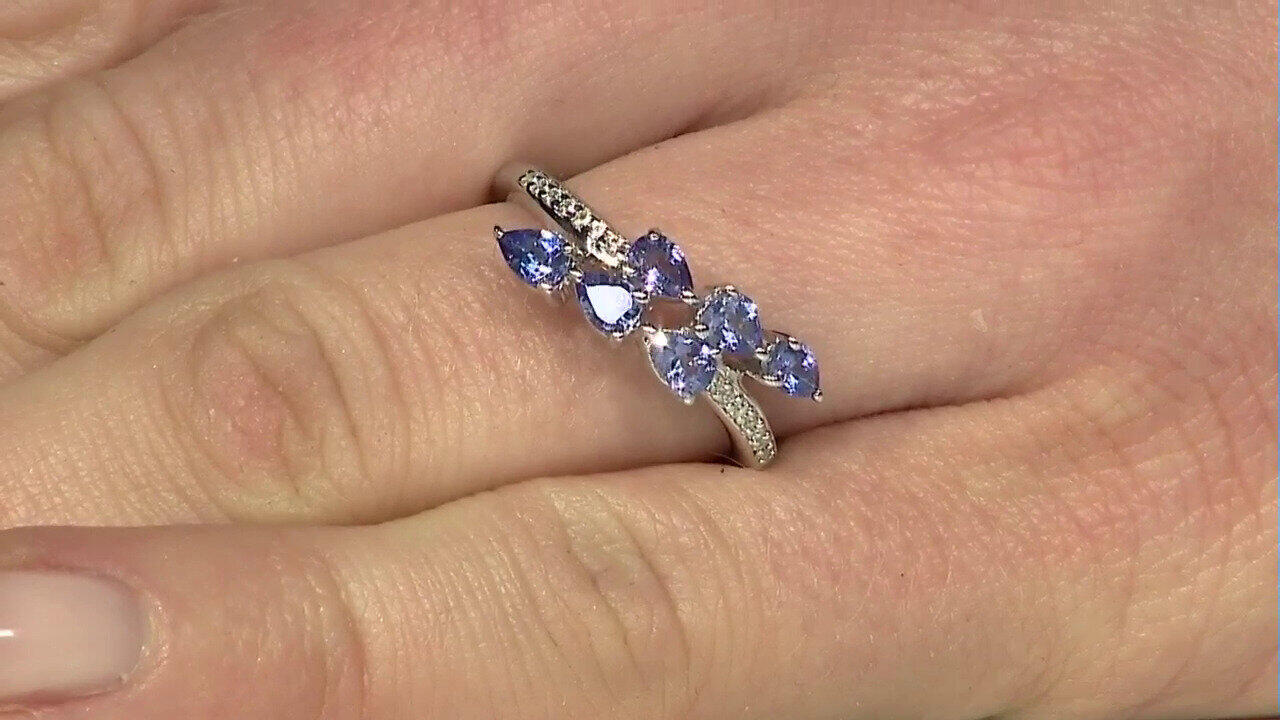 Video Anello in argento con Tanzanite