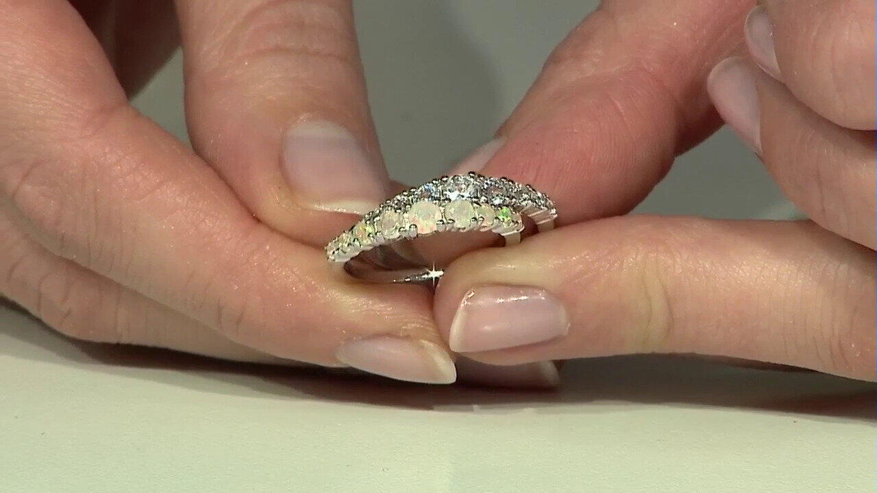 Video Anillo en plata con Topacio blanco
