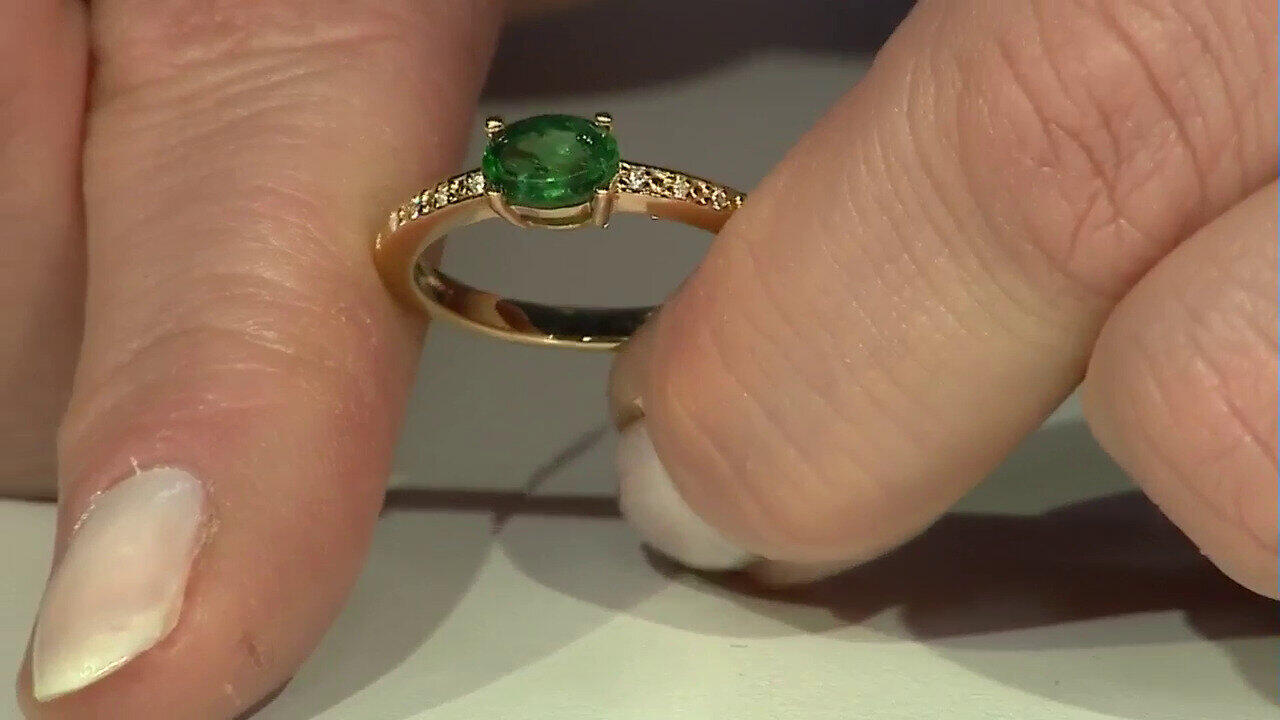Video Bague en argent et Apatite verte