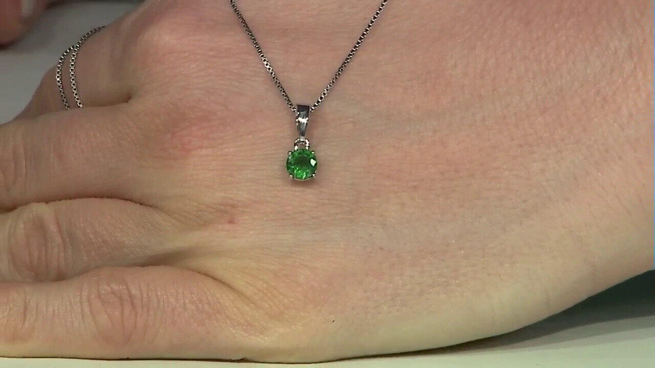 Video Colgante en plata con Apatita verde