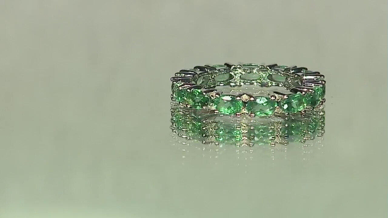 Video Grüner Apatit-Silberring