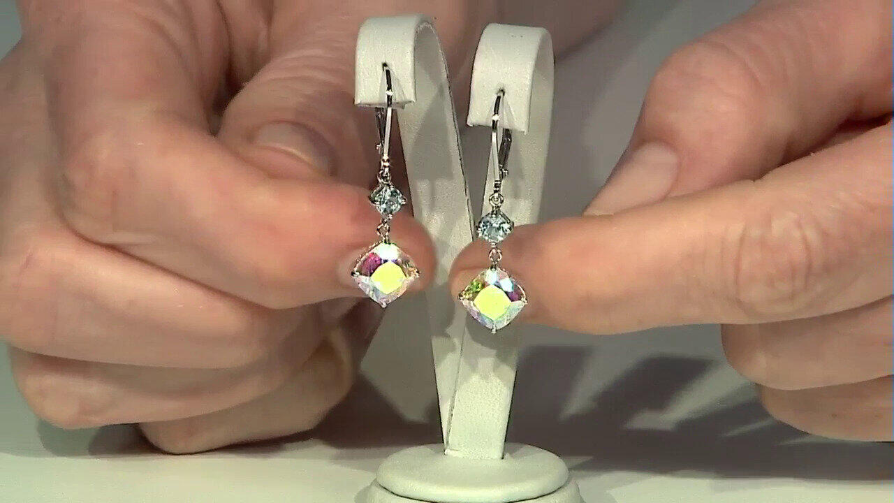 Video Boucles d'oreilles en argent et Quartz Rayon de Lune