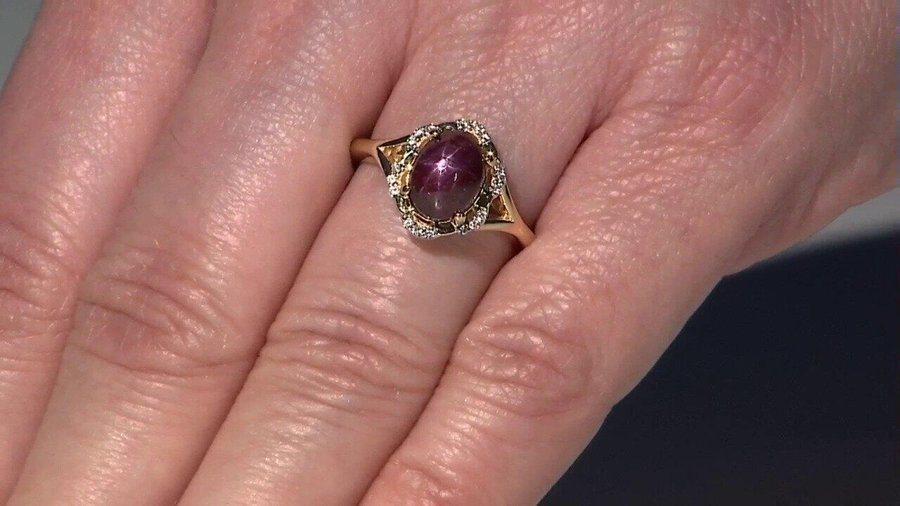 Video Star Ruby Silver Ring