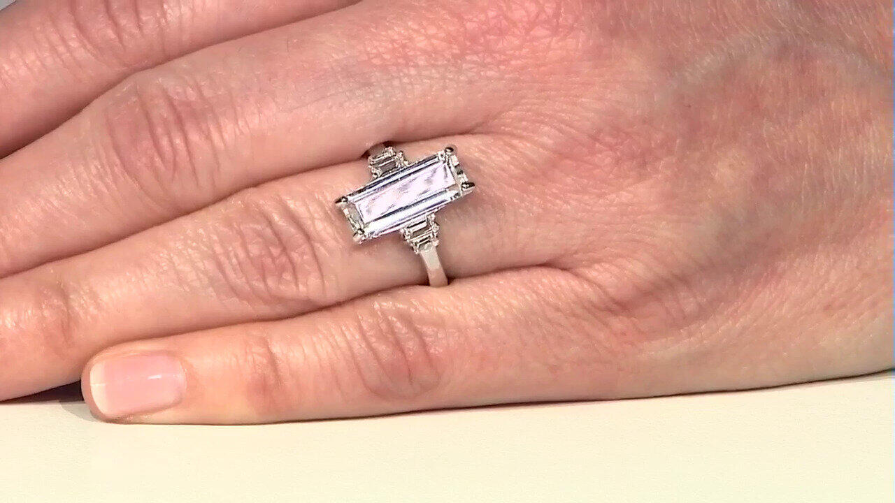 Video Bague en argent et Topaze blanche