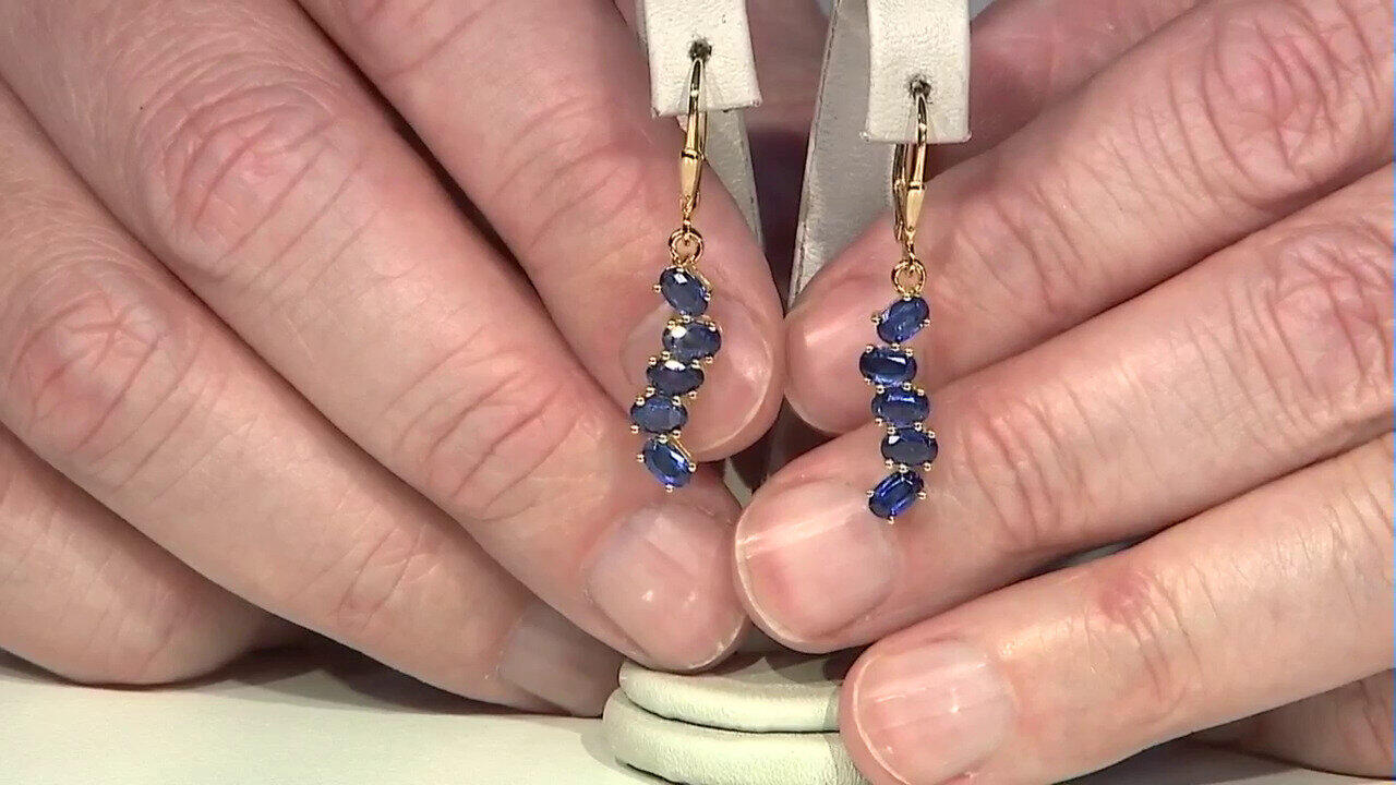 Video Nepal Kyanite Silver Earrings