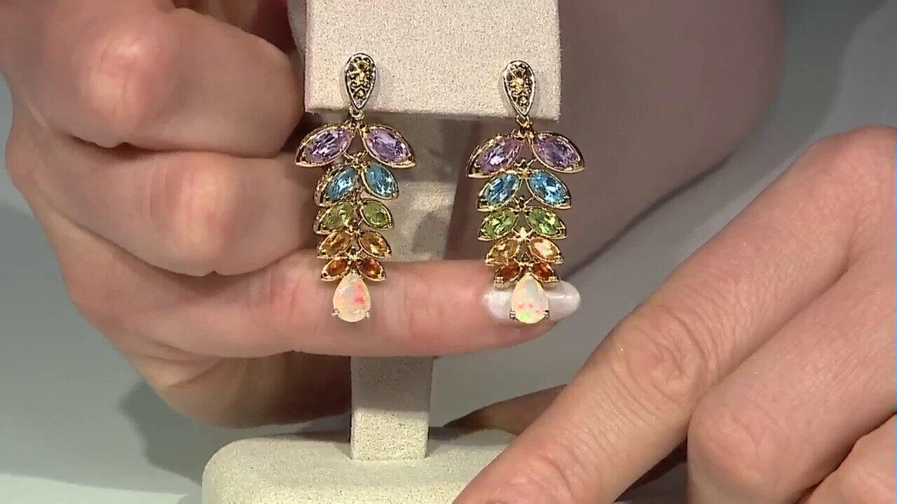Video Orecchini in argento con Opale di Welo (Gems en Vogue)