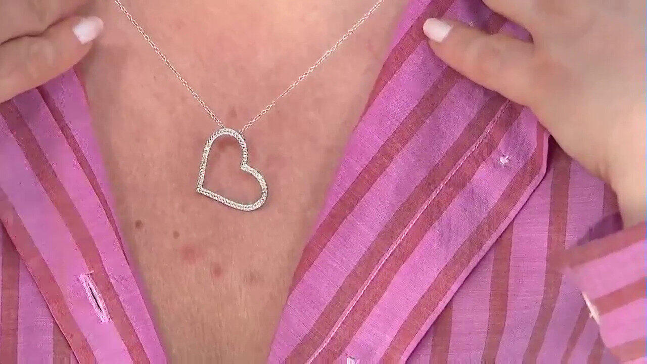 Video Collier en argent et Diamant I3 (I)