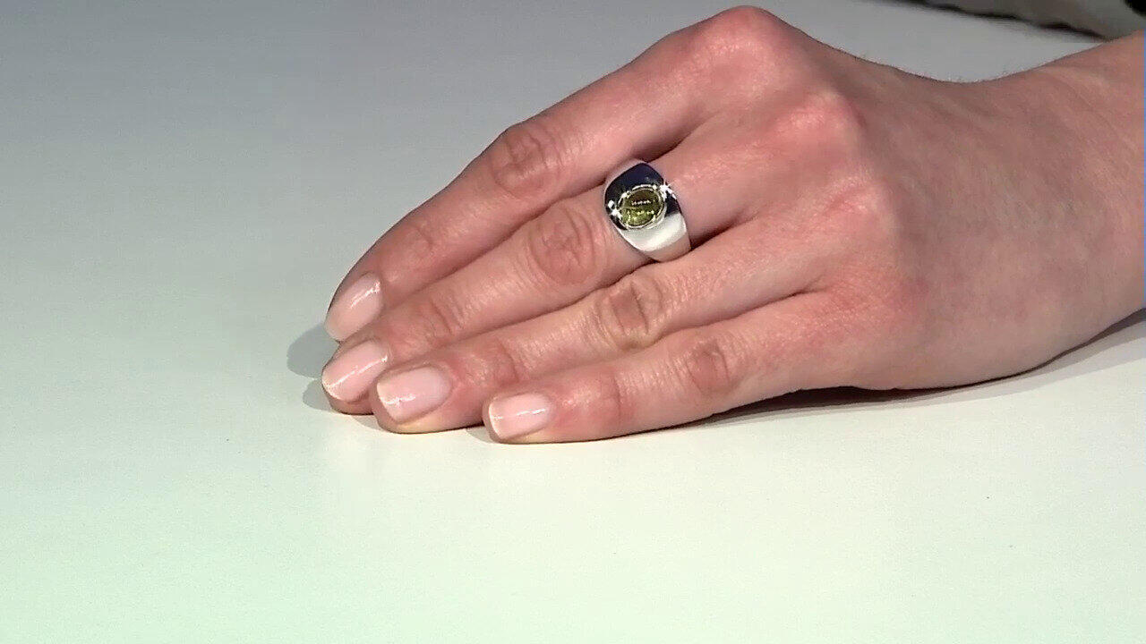 Video Bague en argent et Péridot de l'Arizona