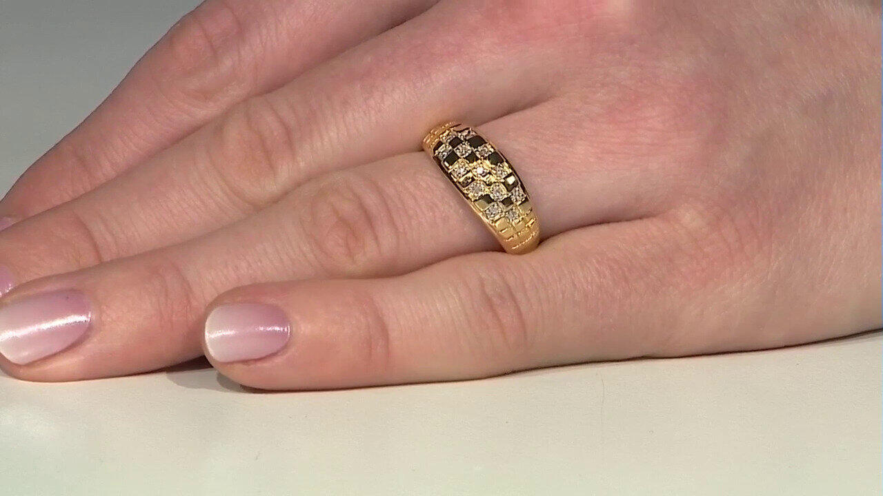 Video I2 (I) Diamant-Silberring