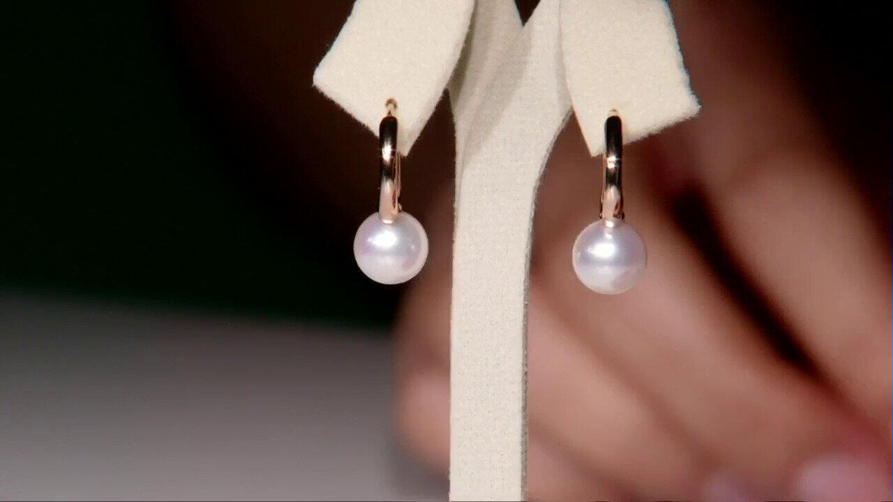 Video Orecchini in oro con Perla Akoya (TPC)