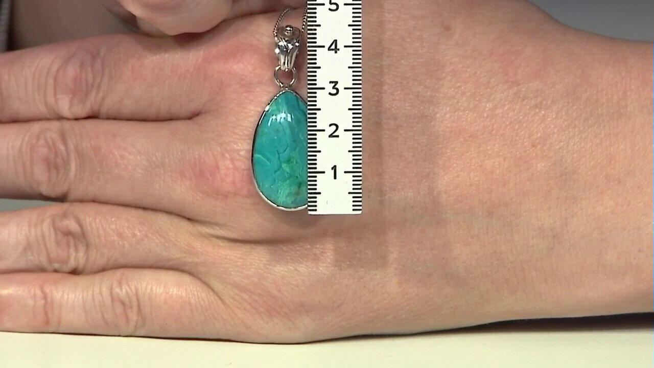 Video Ciondolo in argento con Opale Atacama Blu