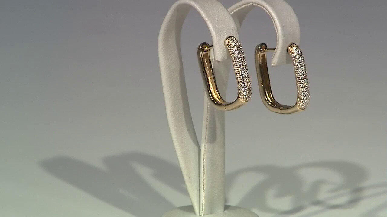 Video Zircon Silver Earrings (M de Luca)