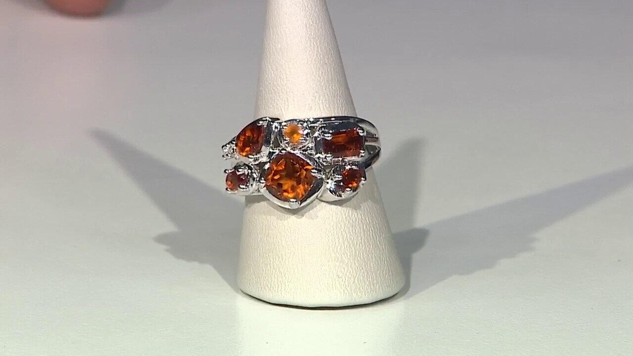 Video Madeira Citrine Silver Ring
