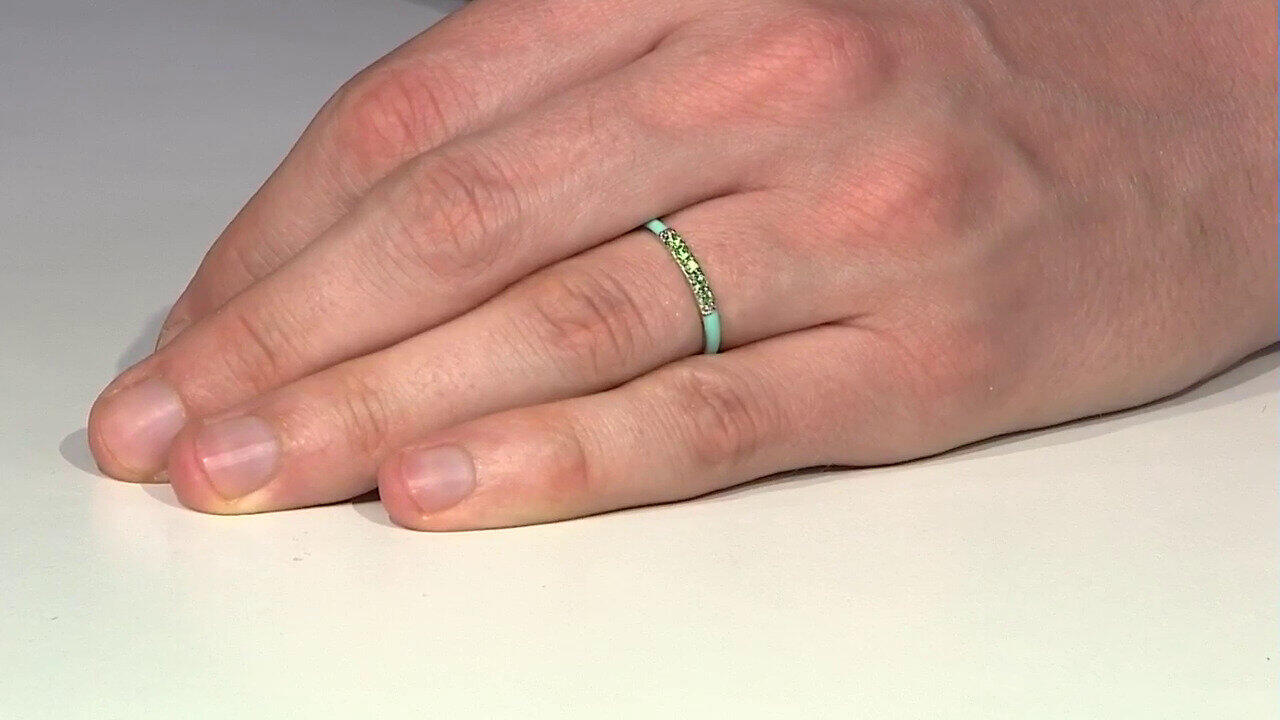 Video Anillo en plata con Tsavorita Kenia
